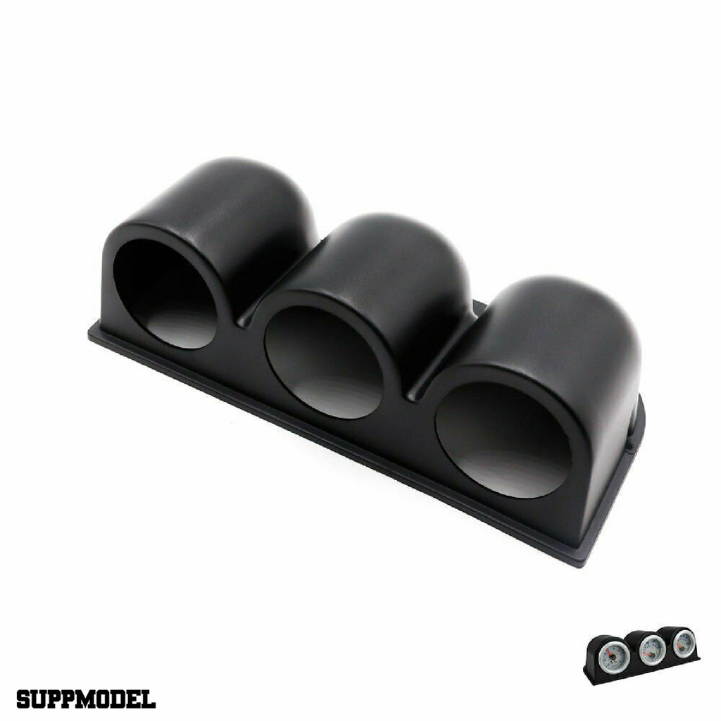 Smodel Bracket Panel Dashboard Mobil 3 Lubang Ukuran 6cm Warna Hitam Glossy