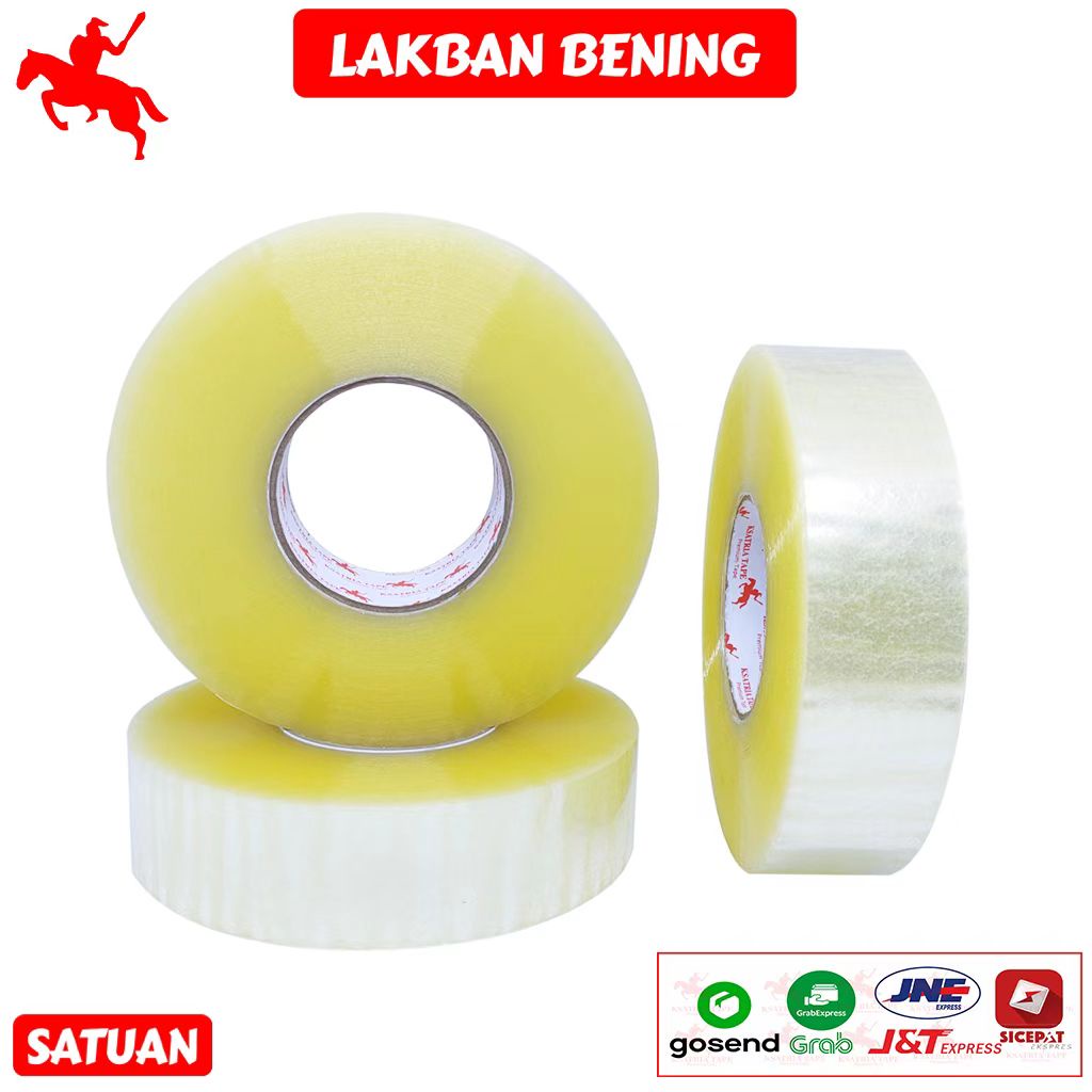 

gk Lakban OPP Tape / Lakban Bening KSATRIA Tape Yard -Pcs