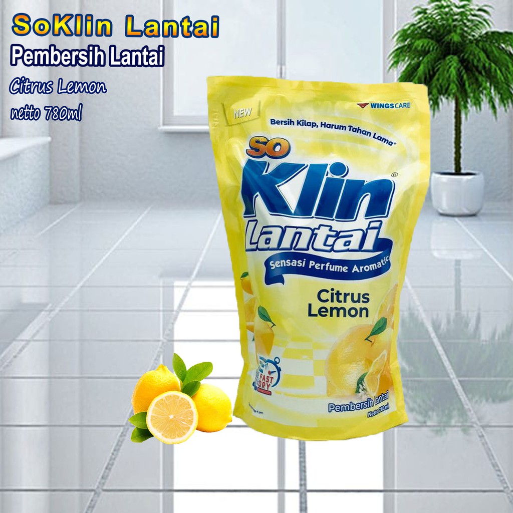 So Klin Lantai / Citrus Lemon / 780ml