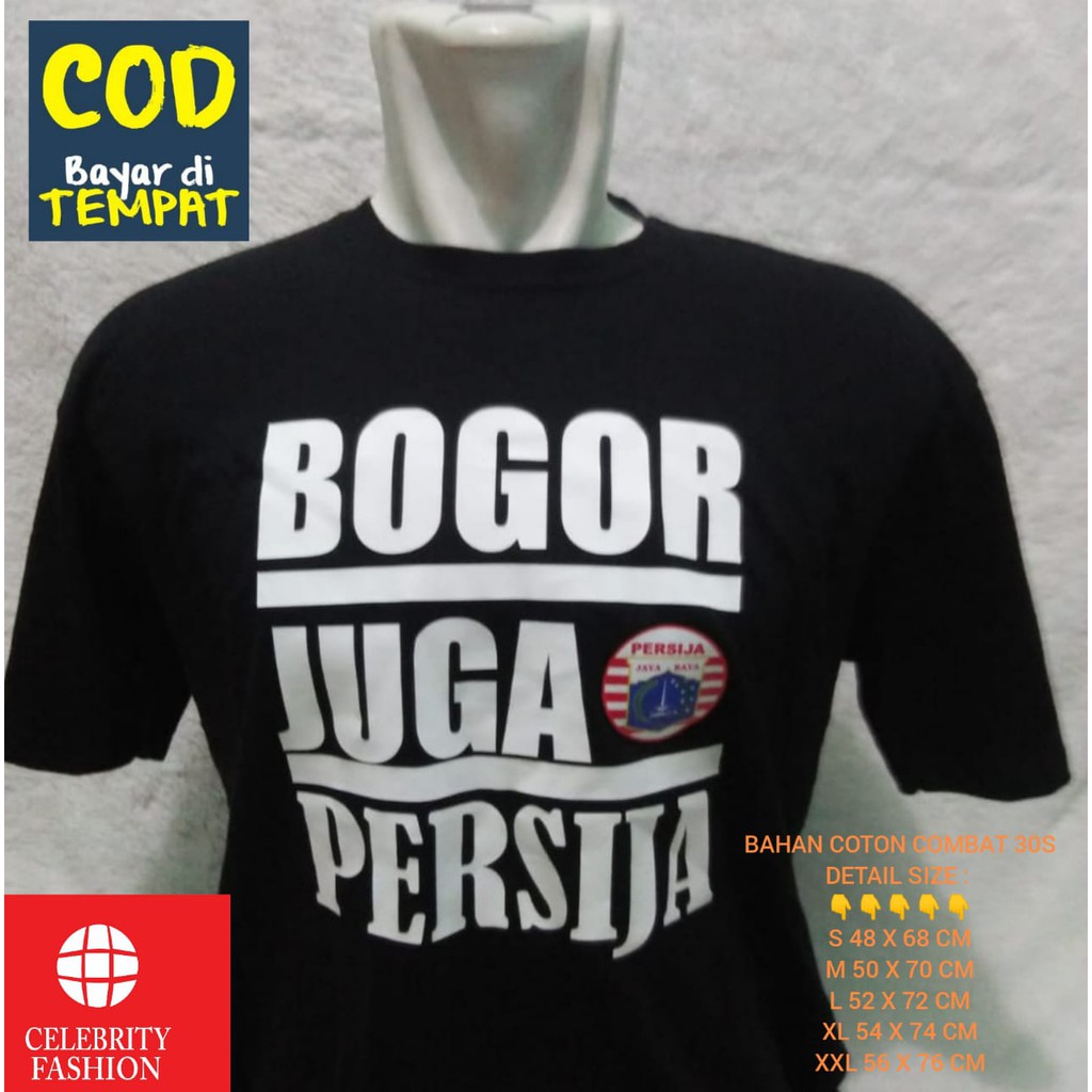 KAOS BOGOR JUGA PERSIJA BAJU BOGOR JUGA PERSIJA T-SHIRT BOGOR JUGA PERSIJA