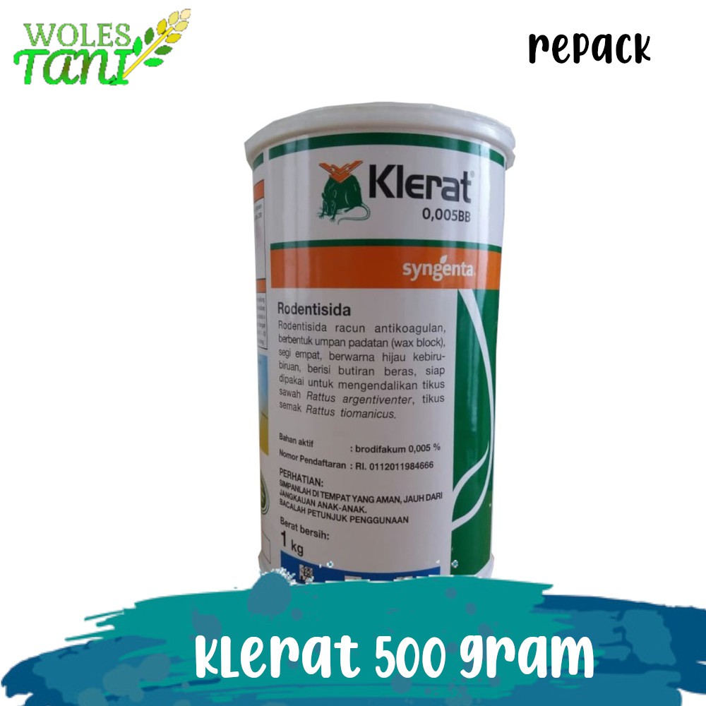 Klerat 500 Gram Rodentisida Obat Tikus