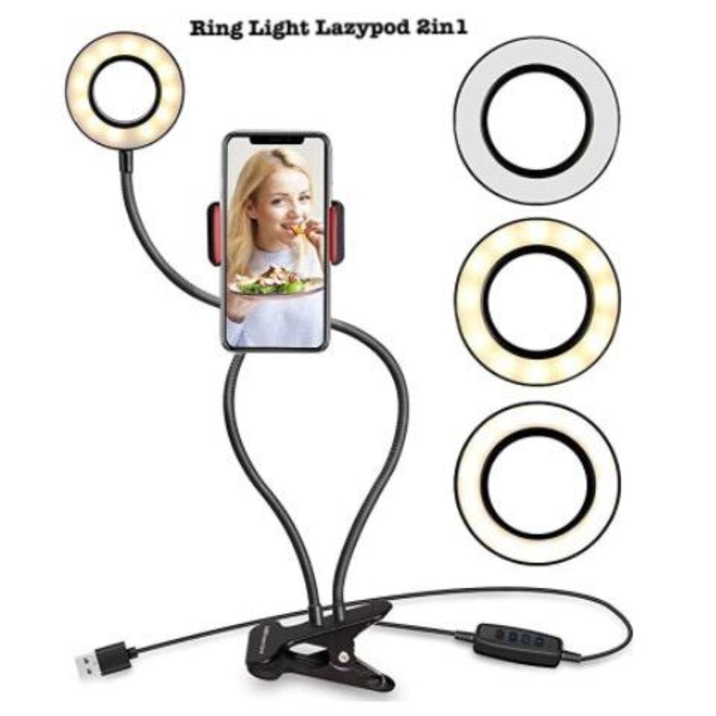 Ring Light Lazy POD 2IN 1 Packing Dus