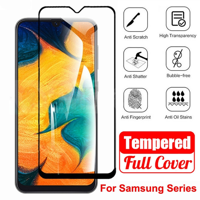 3-in-1Tempered Glass Film For Samsung Galaxy A02s Samsung A12 Samsung A11 M31 M51 S20 Ultra S20 Plus S10 Lite Note 10 Lite A11 A71 A51 A50S A21S A31 Ultra Lens Screen Protector IYA