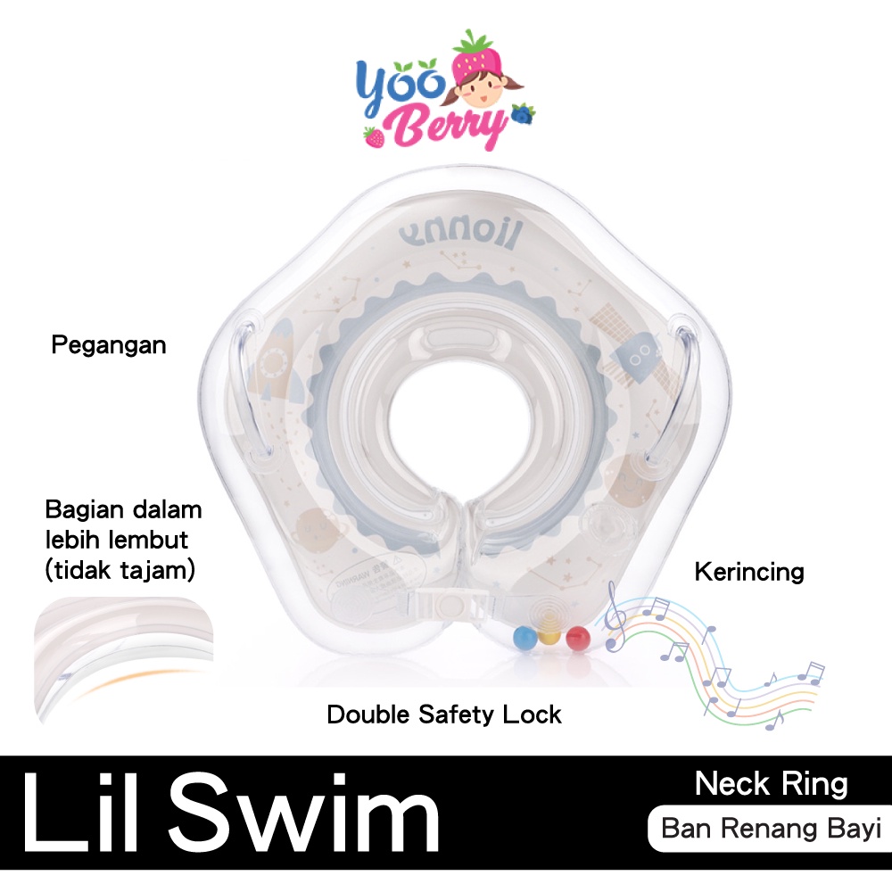 YooBerry Lil Swim Baby Neck Ring Ban Renang Bayi Pelampung Leher Anak Berry Mart