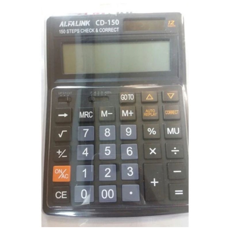 

ALFALINK KALKULATOR 12 DIGIT CD 150 CALCULATOR