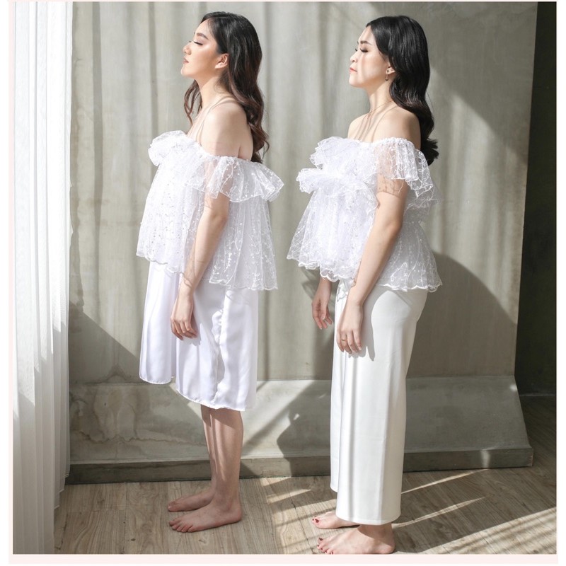𝙏𝙪𝙩𝙪𝙡𝙡𝙚 Lace Ruffle Makeup / ruffle makeup/ ruffle mua/ ruffle organza