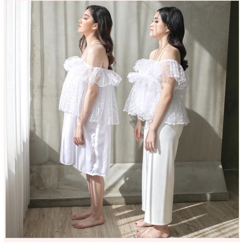 LACE RUFFLE MAKEUP/ ruffle makeup/ ruffle mua/ ruffle organza