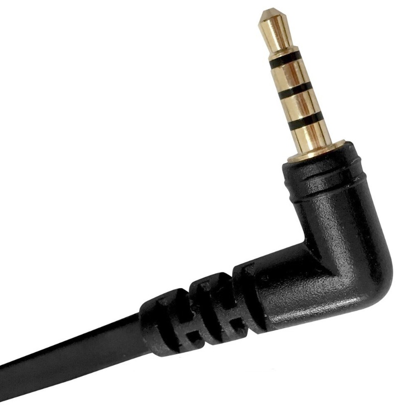 Cre QD Kabel Pemutus Cepat Dengan Plug 3.5mm Sudut Kanan Untuk Smartphone / Komputer / Laptop / Headset