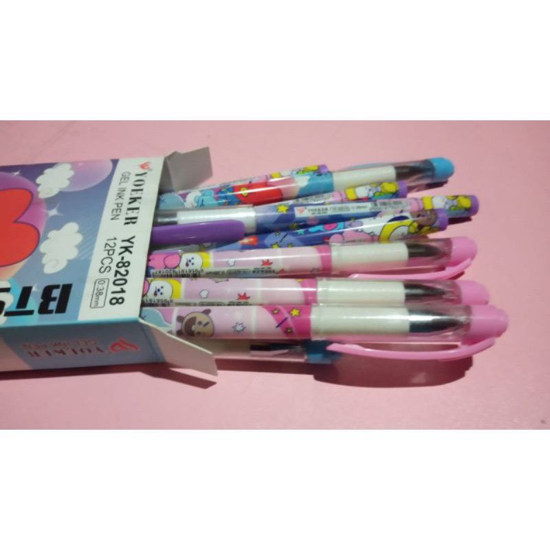 Pulpen / Bolpoint Gel BTS Karakter BT21 per 1 Pcs