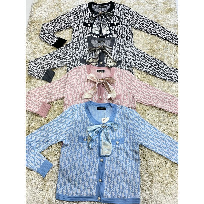 cardi rajut dior/sweater rajut cristiandior/cardigan dior import