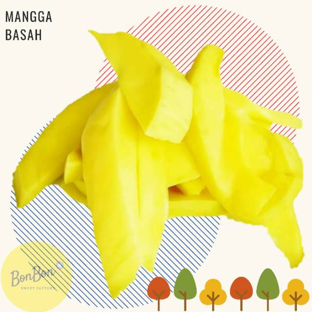 

500 Gram Mangga Basah / Manisan Buah Mangga Segar Kiloan / Wet Mango