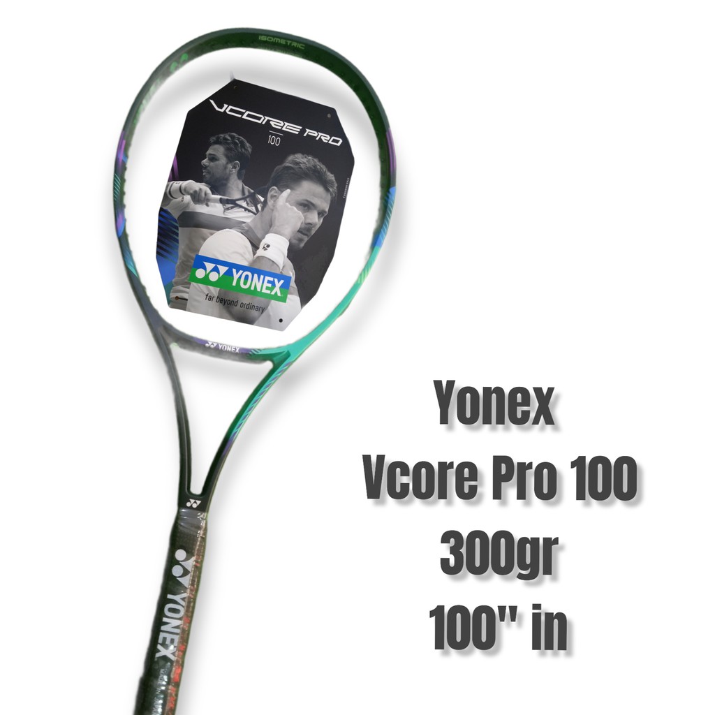 Raket tenis yonex vcore pro 100 g2 green purple 2021
