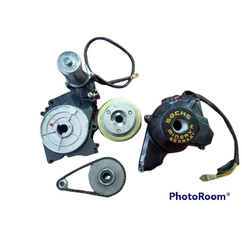dobel stater/electrick starter bawah copotan Minerva sacsh maddas120cc  pnp Cseries engkel (grand en