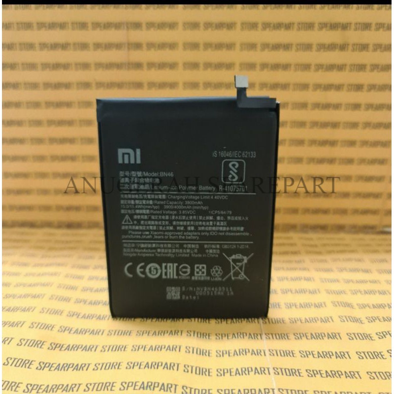Batere batere Battery Battery Xiaomi Redmi Note 8 Bn46 ORIGINAL