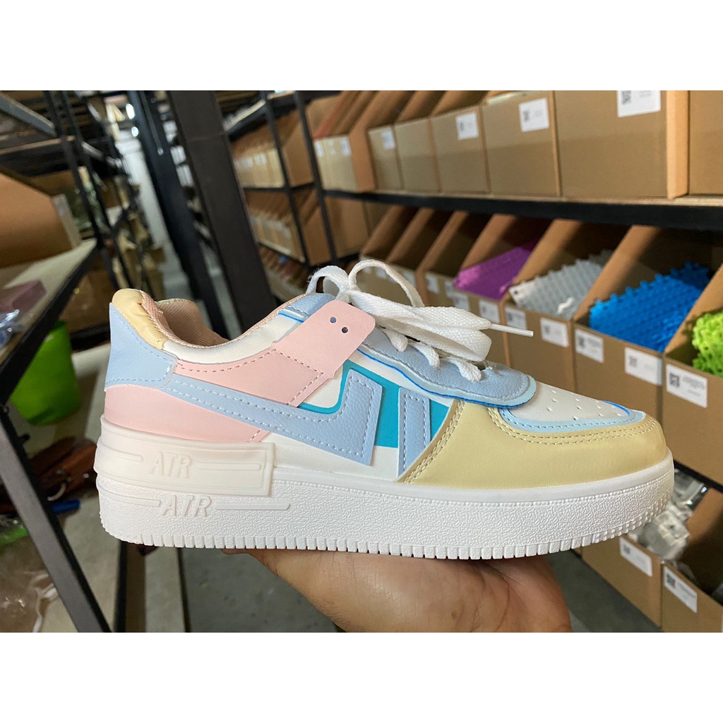 ♫ Megata ♫ S020 Sepatu Vintage Premium Sneakers Wanita Korea Import Fashion Sport Olah Raga Jogging Gym