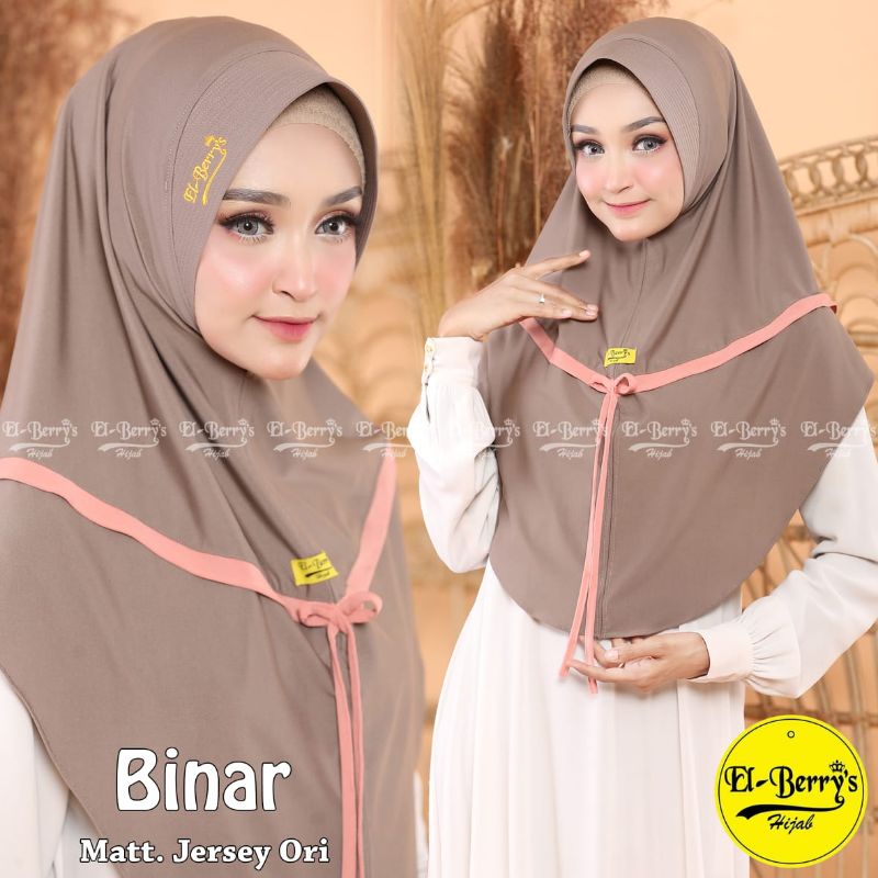 JILBAB INSTAN ELBERRYS "BINAR"|| Jersey super