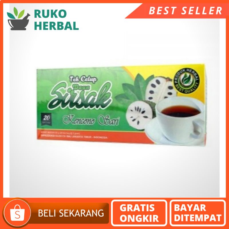 

Teh Celup daun Sirsak Kencono Sari /teh Sirsak Herbal Kanker Asli