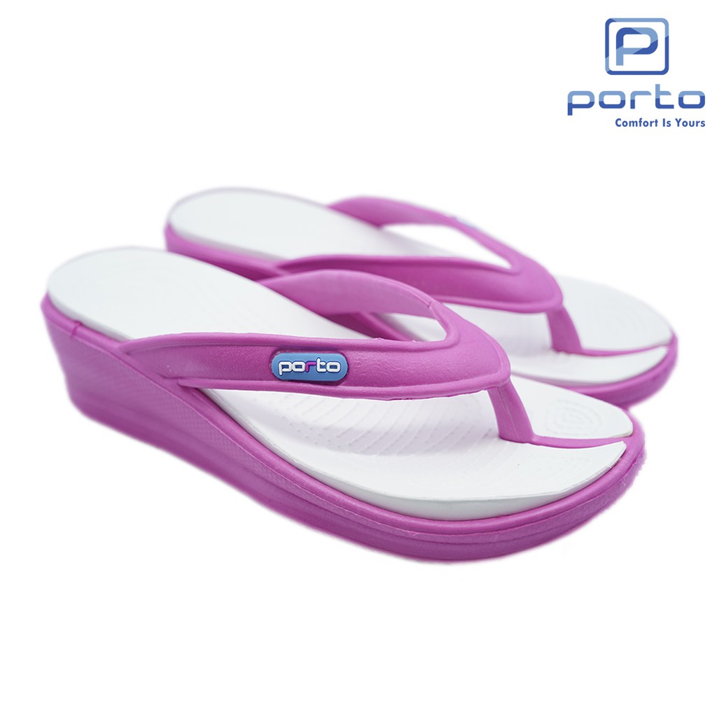 RTMart x Porto - Sandal Jepit Wanita Heels Nyaman Karet Lunak 711L (Sale)