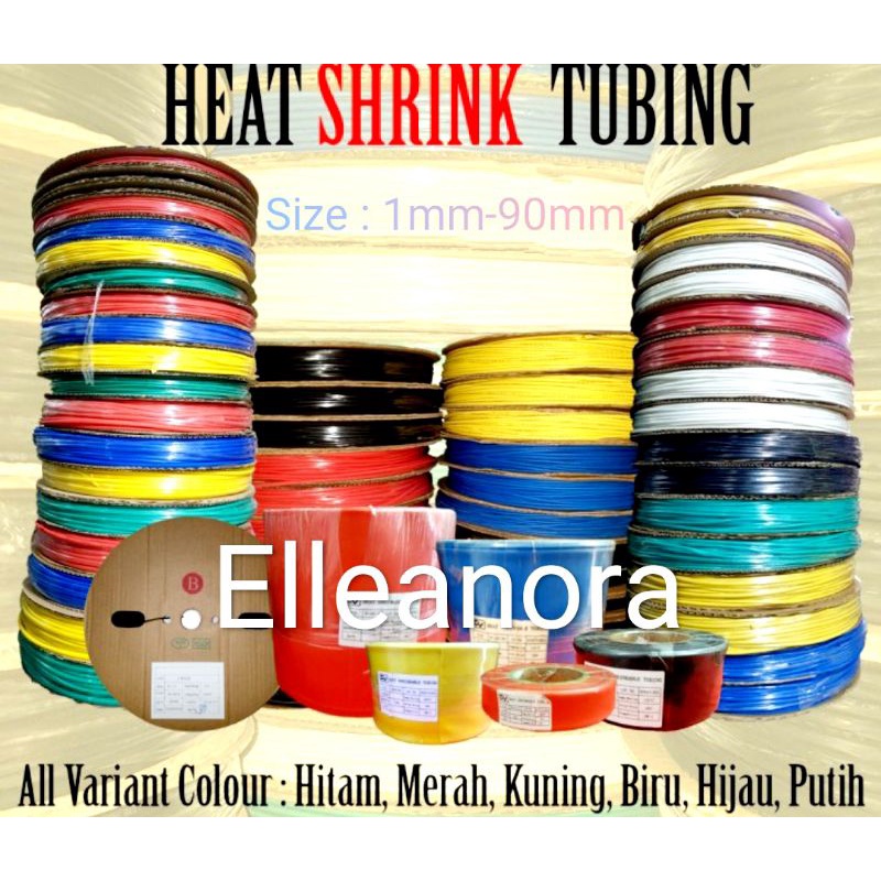 Heatshrink Selongsong Bakar 15mm Biru 1 Roll