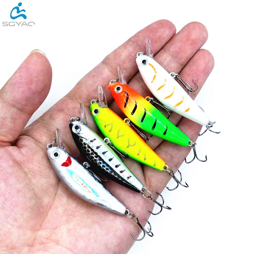 Shengyao 1Pcs New Sinking Minnow Umpan Pancing 5.5cm 6g Fishing Lure Swimbait Bass Wobbler Ikan Kecil Kail Memancing Kait