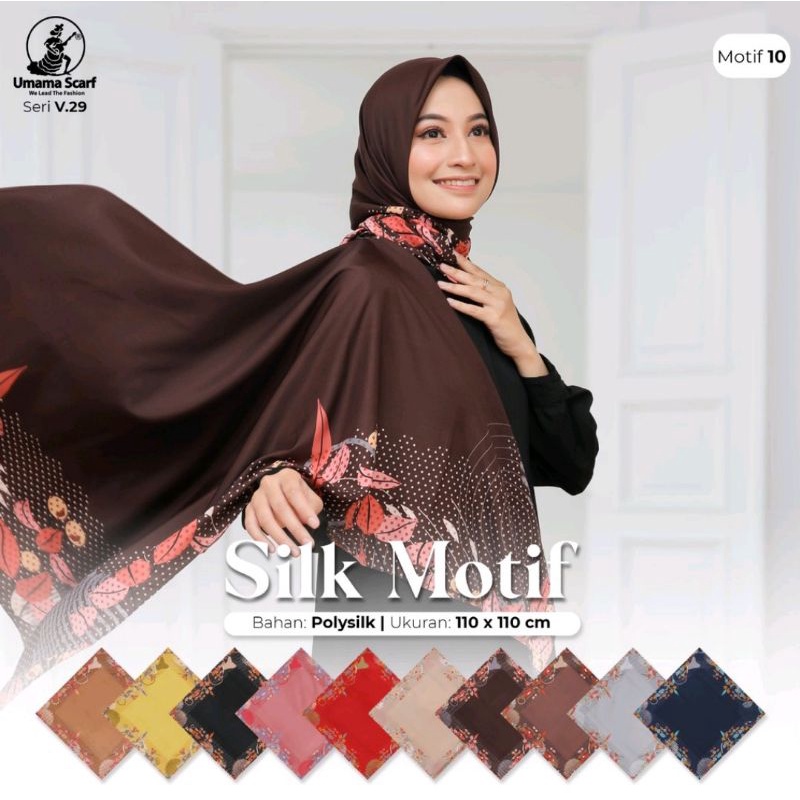 hijab umama silk motif umama scarf
