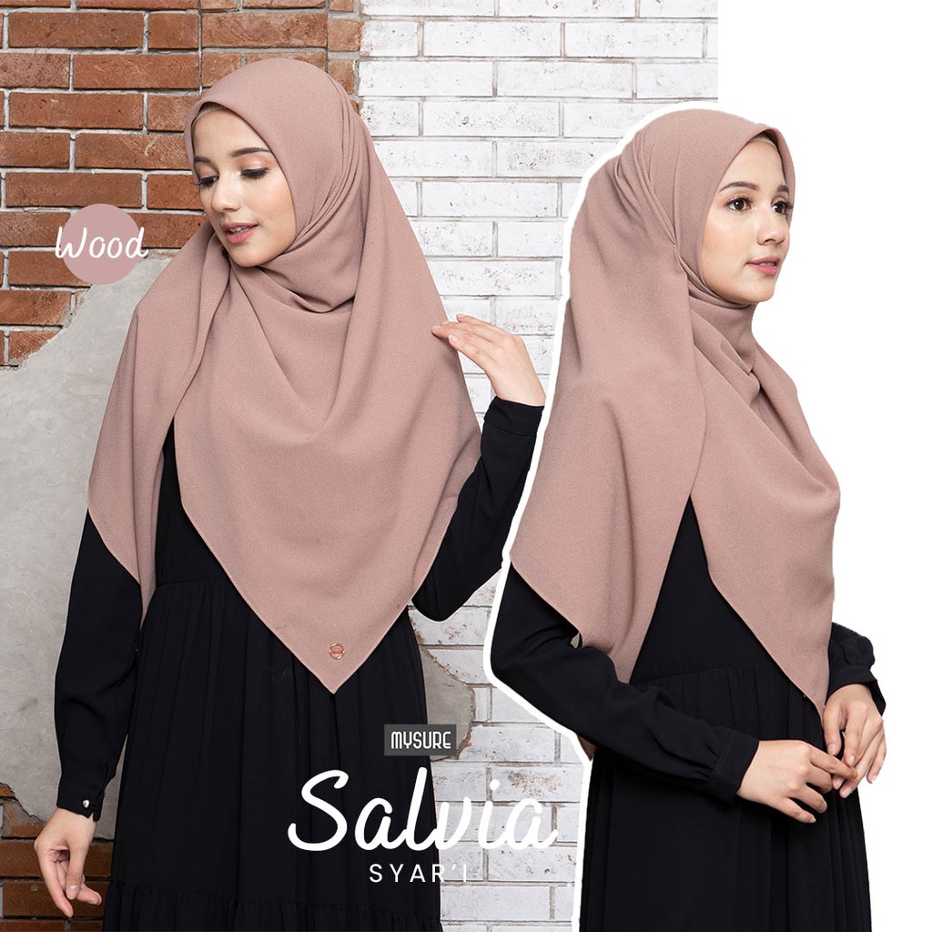 [BISA COD] MYSURE SALVIA SQUARE SYARI HIJAB /Hijab Syari Mysure / Hijab Segiempat / Square Syari / J