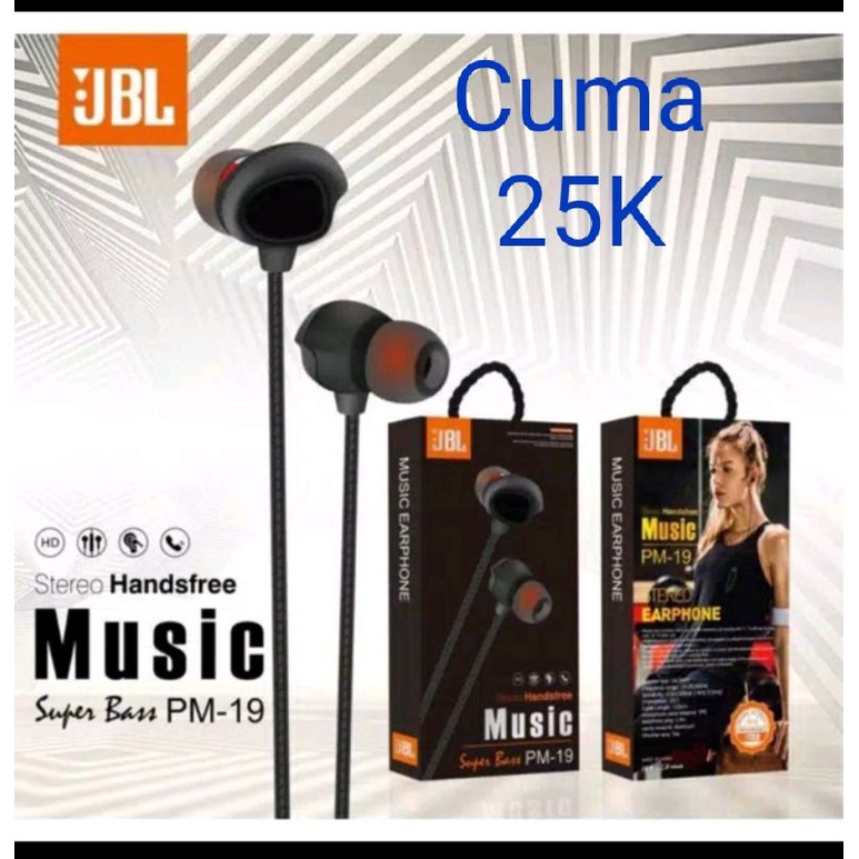 Handsfree/Headset JBL PM-19 stereo Bass