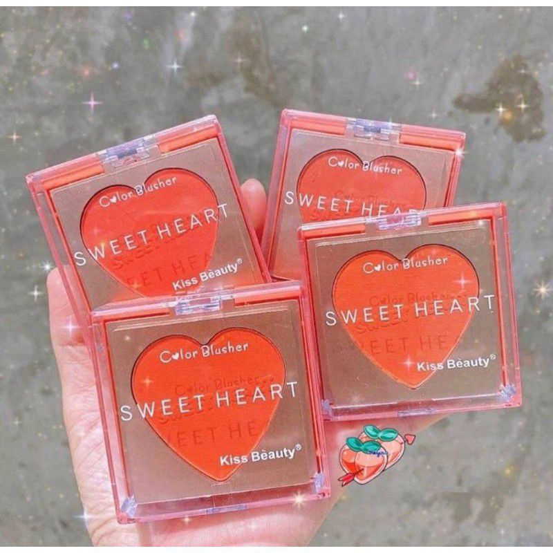 ECER!! BLUSHER KISS BEAUTY BLUSHON SWEET HEART NATURAL NO. 83435-03