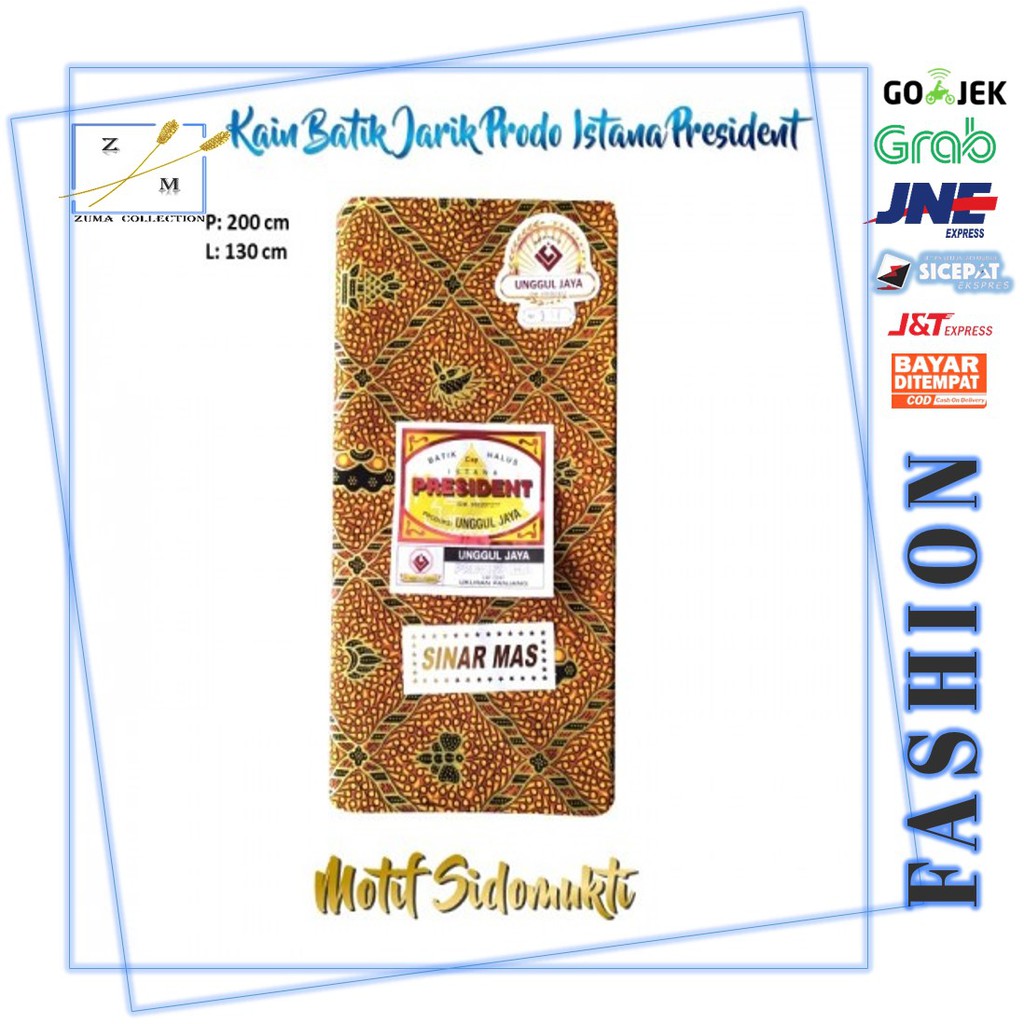 Kain Batik Jarik Prodo H. Santoso Istana Presiden Motif Sidomukt Asli Solo Bahan Katun Murah 2