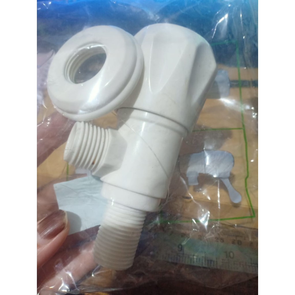 SOLIGEN Stop kran / keran shower plastik PVC kloset wastafel bidet