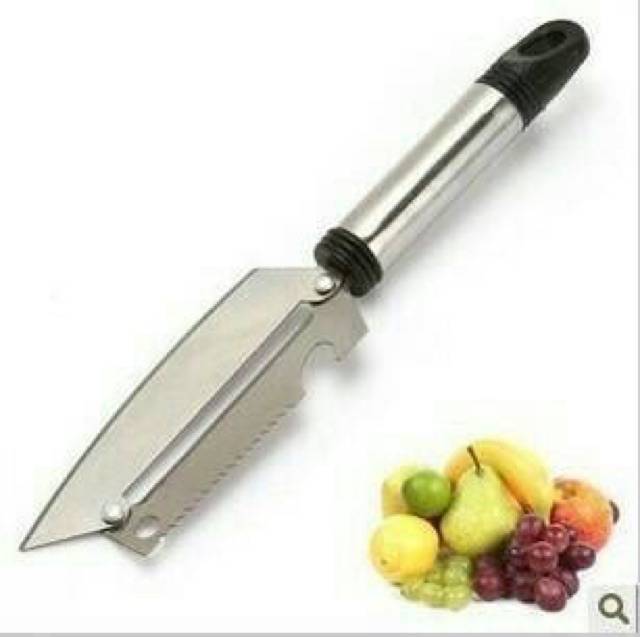 Pisau Dapur Multifungsi Peeler Serbaguna Alat Pemotong Pengupas Kentang Buah Stainless