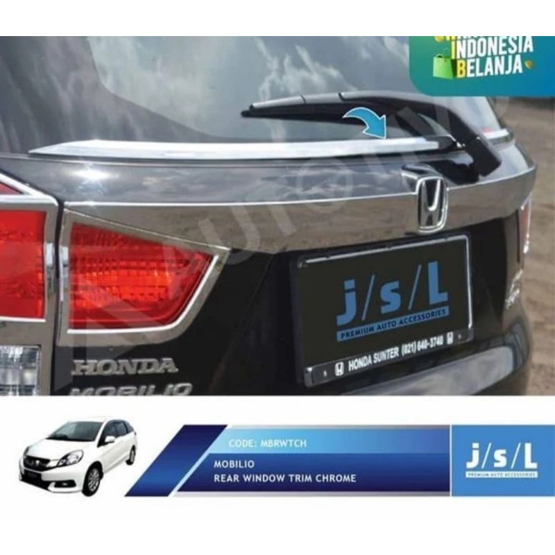 list crom kaca belakang mobilio