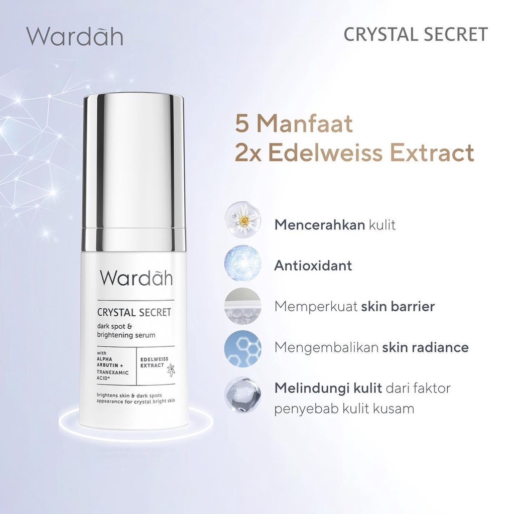 wardah crystal secret dark spot dan brightening serum