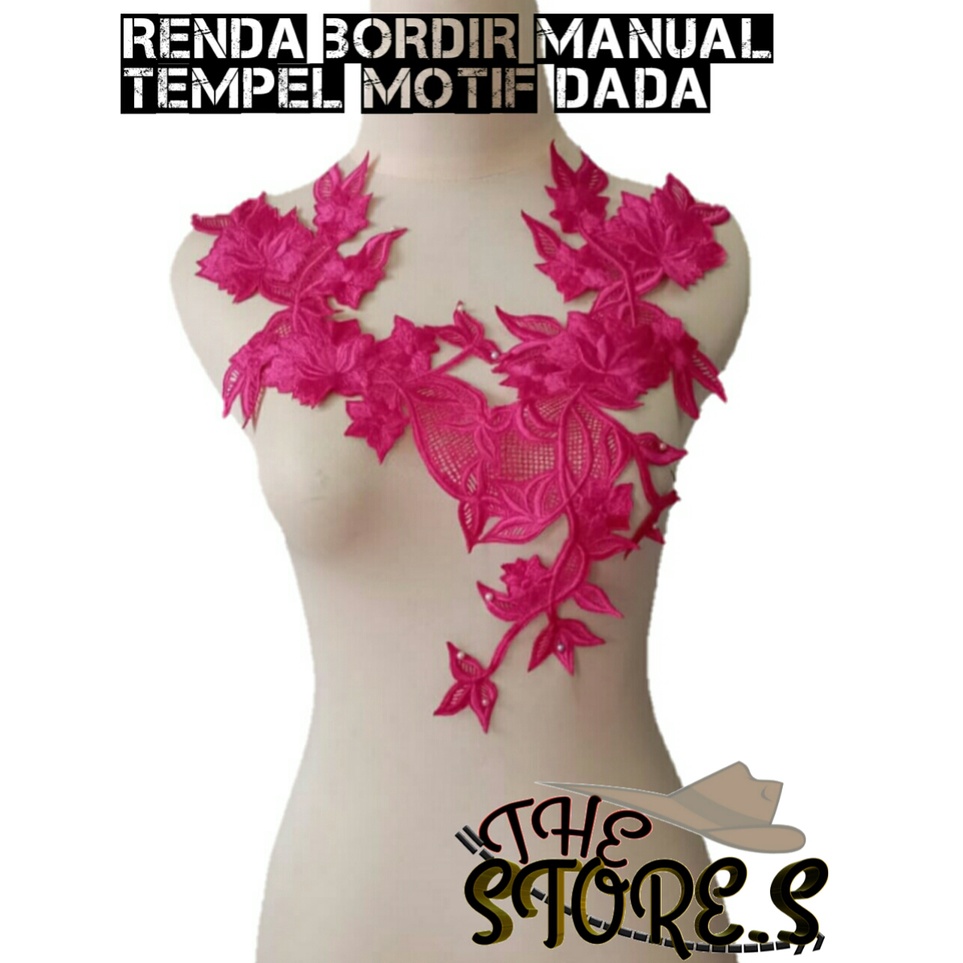RENDA BORDIR MANUAL TEMPEL MOTIF DADA