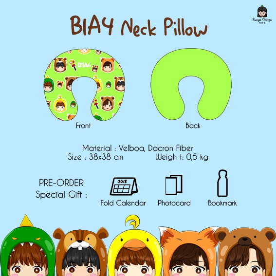 [READY STOCK] B1A4 Neck Pillow