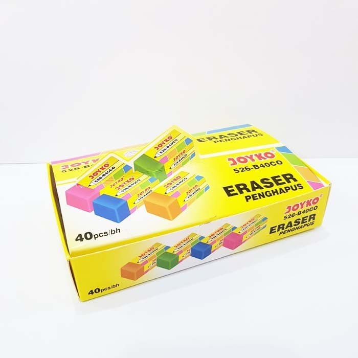 

PENGHAPUS JOYKO WARNA WARNI / ERASER STIP JOYKO 526-B40CO Satuan