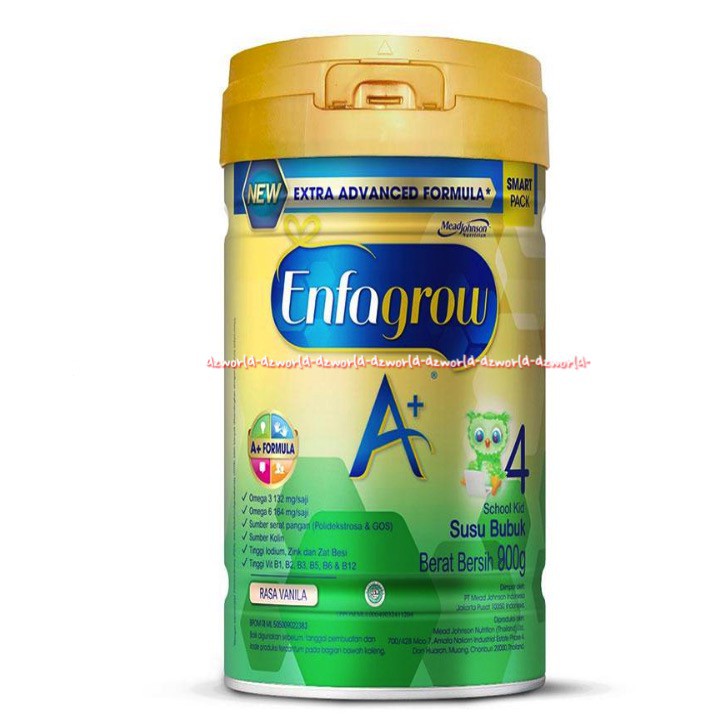 Enfagrow A+4 Susu Pertumbuhan 800gr Untuk Anak 3-12 Tahun Rasa Vanila Enfa Grow Bubuk