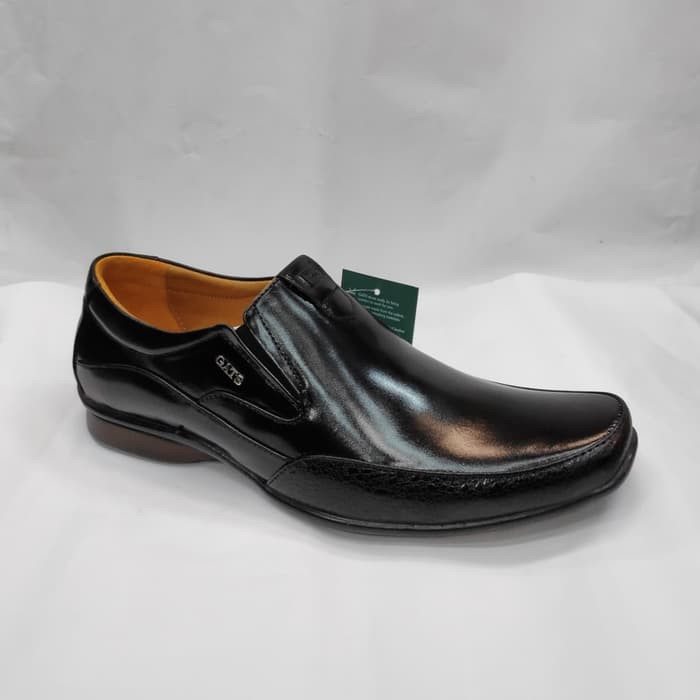 Sepatu Pantofel Pria Sepatu Kulit Gats ZU 0002 - Black