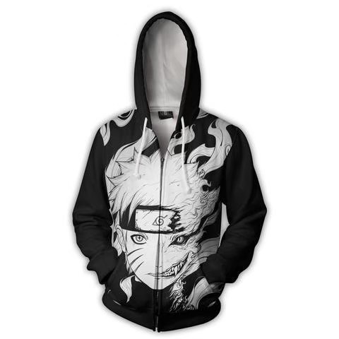 JAKET SWEATER - HOODIE ANIME NARUTO - JAKET ZIPPER ANIME NARUTO - JAKET TERBARU