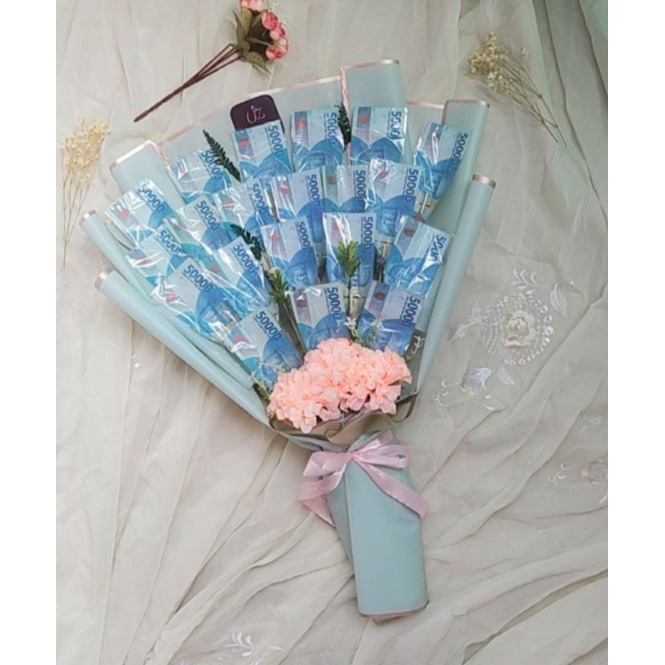 bucket uang asli pecahan 50000/request pecahan uang/buket uang