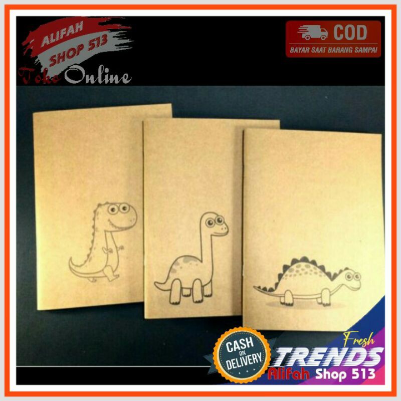

BUKU TULIS ANAK/A5 craft/ Notebook Dinosaurus/Bookpaper Terlaris Paling diminati