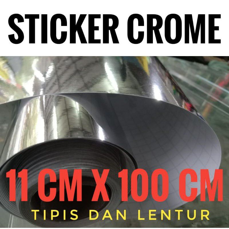 Stiker CROME LENTUR Vinyl Sticker Stamping Popper Metal Jig