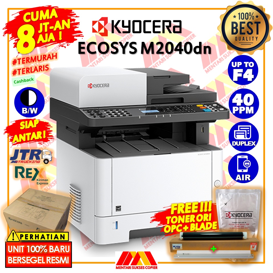 Jual MESIN FOTOCOPY KYOCERA ECOSYS M2040dn PRINTER SCANNER SUPPORT