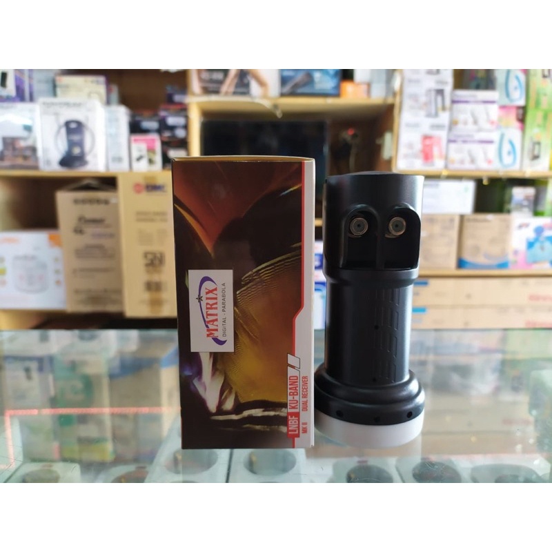 LNB KU BAND MATRIX / DUAL RECEIVER / 2 OUTPUT / UNTUK 2 RECEIVER