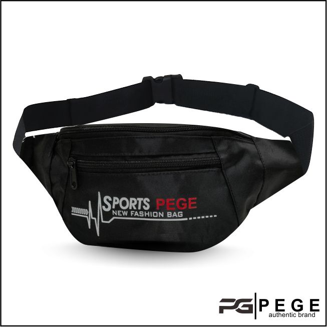 Tas Selempang Pria Slempang Waistbag PEGE Model Trendy Casual Bahan Tebal Bisa Untuk Dipakai Sehari hari - PG 8916