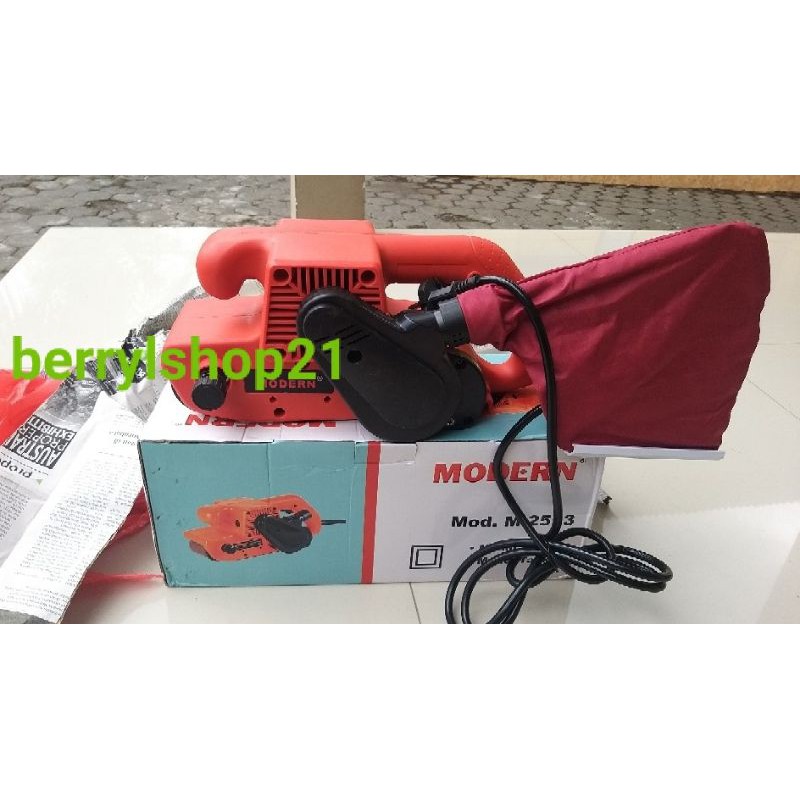 Mesin Amplas Belt Sander Model Tank Modern M-2553