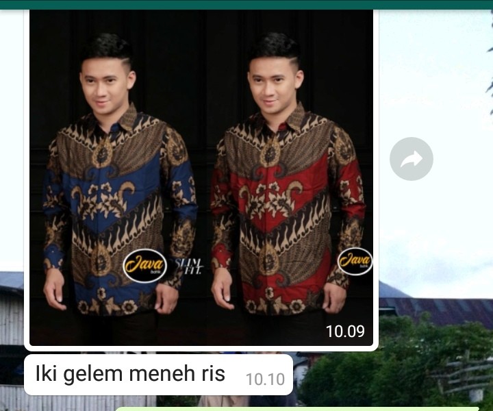 Batik Pria Kemeja Batik Lengan Panjang
