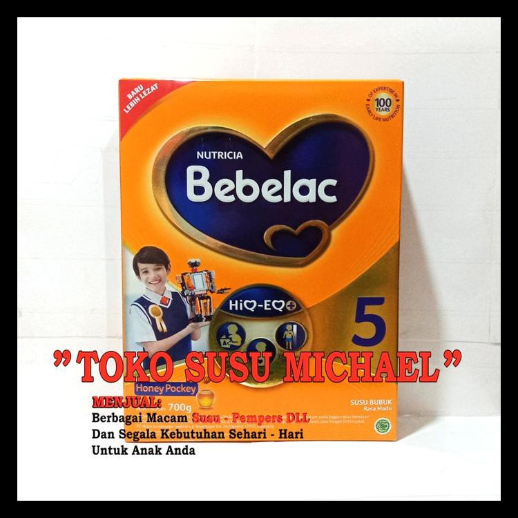 PROMO BEBELAC 5 HIQ-EQ Susu Pertumbuhan Madu Box - 700gr