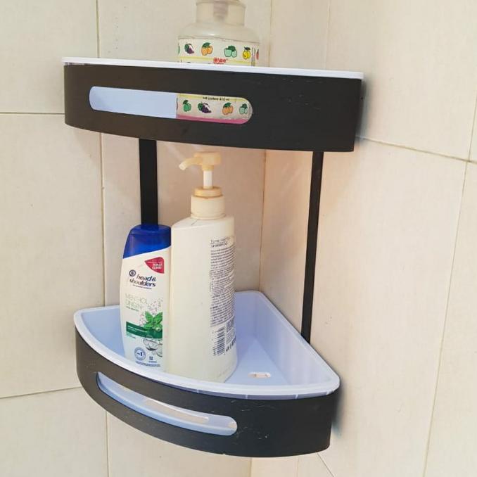 Tempat sabun /sampo rak sabun /sampo stainless dan plastik ABS ---Terbaru---