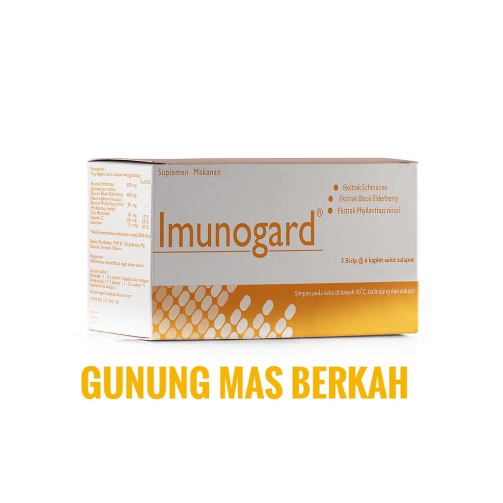 IMUNOGARD Imunogard Kaplet - untuk menjaga dan memelihara daya tahan tubuh dan mempercepat proses pe